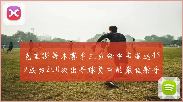 克里斯蒂本赛季三分命中率高达459成为200次出手球员中的最佳射手